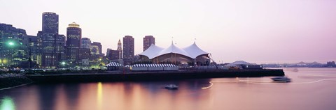 Framed Skyscrapers at the waterfront, Charles river, Boston, Massachusetts, USA Print