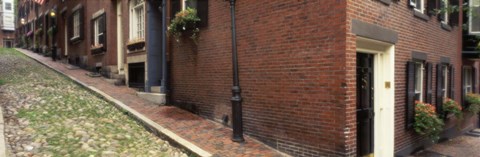 Framed Beacon Hill, Boston Massachusetts Print