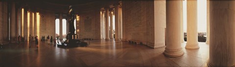 Framed Jefferson Memorial Interior, Washington DC Print