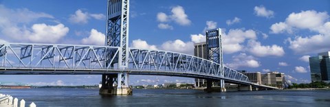 Framed Main Street Bridge, Jacksonville, Florida, USA Print