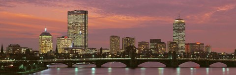 Framed Back Bay, Boston, Massachusetts, USA Print