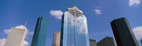 Framed Downtown Office Buildings, Houston, Texas, USA Print