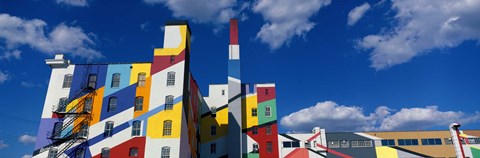 Framed Building With Geometric Decorations, Minneapolis, Minnesota, USA Print