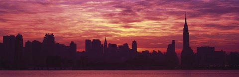 Framed Hudson River New York, NYC, New York City, New York State, USA Print