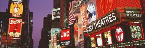 Framed Billboards On Buildings, Times Square, NYC, New York City, New York State, USA Print