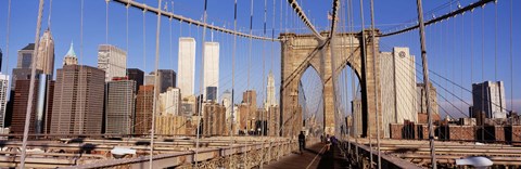 Framed Brooklyn Bridge Manhattan New York NY USA Print