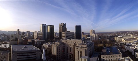 Framed Buildings in a city, Birmingham, Jefferson county, Alabama, USA Print