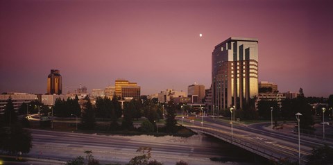 Framed Buildings in a city, Sacramento, California, USA Print