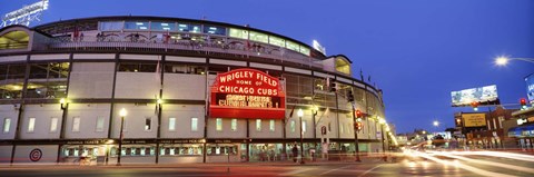 Framed USA, Illinois, Chicago, Cubs, baseball Print