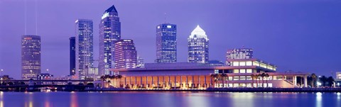 Framed Building at the waterfront, Tampa, Florida, USA Print