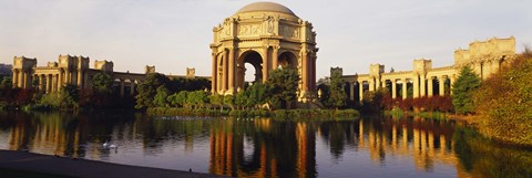 Framed Buildings at the waterfront, Palace Of Fine Arts, San Francisco, California, USA Print