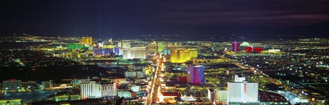 Framed Skyline, Las Vegas, Nevada, USA Print
