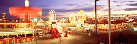 Framed Ferris wheel in an amusement park, Arizona State Fair, Phoenix, Arizona, USA Print