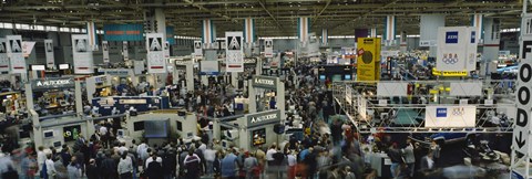 Framed Trade show in a hall, McCormick Place, Chicago, Cook County, Illinois, USA Print