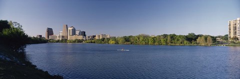 Framed Buildings in a city, Austin, Texas, USA Print