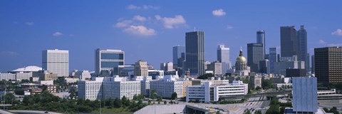 Framed View of skyscrapers in Atlanta on a sunny day, Georgia, USA Print