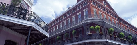 Framed Wrought Iron Balcony New Orleans LA USA Print