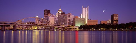 Framed Allegheny River, Pittsburgh, Pennsylvania, USA Print