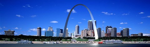 Framed Skyline, St Louis, MO, USA Print