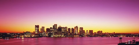 Framed Sunset, Boston, Massachusetts, USA Print