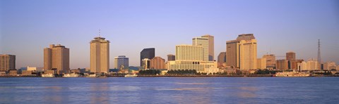 Framed Sunrise, Skyline, New Orleans, Louisiana, USA Print