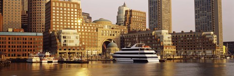 Framed Buildings at the waterfront, Boston, Massachusetts Print