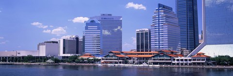 Framed Skyline Jacksonville FL USA Print