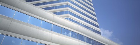 Framed Low angle view of an office building, Dallas, Texas, USA Print