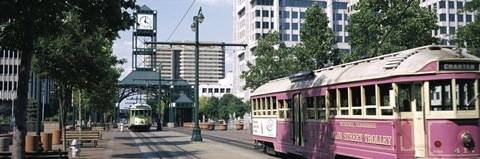 Framed Main Street Trolley Memphis TN Print