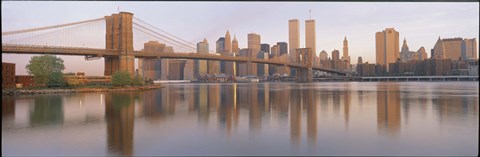 Framed Brooklyn Bridge Manhattan New York City NY Print