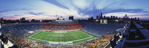 Framed Soldier Field Football, Chicago, Illinois, USA Print