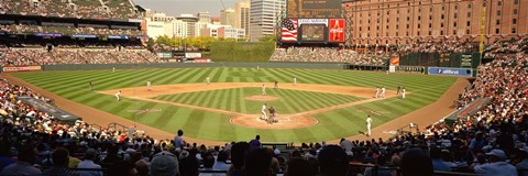 Framed Camden Yards Baseball Game Baltimore Maryland Print