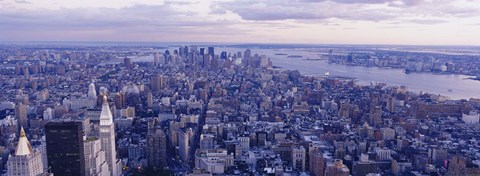 Framed Aerial View From Top Of Empire State Building, Manhattan, NYC, New York City, New York State, USA Print