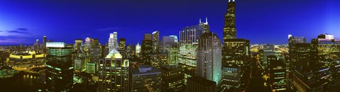 Framed Evening Chicago Illinois Print