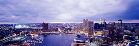 Framed USA, Maryland, Baltimore, cityscape Print