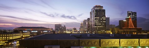 Framed Buildings at dusk, Phoenix, Arizona Print