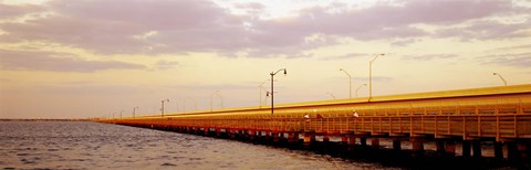 Framed Gandy Bridge Tampa Bay Tampa FL Print