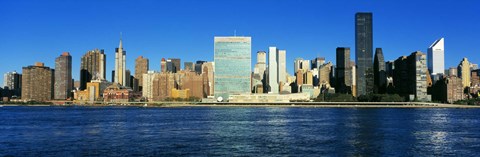 Framed New York Ciry Skyline (horizontal) Print