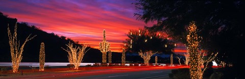 Framed Christmas, Phoenix, Arizona, USA Print