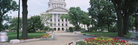 Framed State Capital Building, Madison, Wisconsin, USA Print