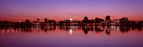 Framed USA, Pennsylvania, Harrisburg at Dusk Print