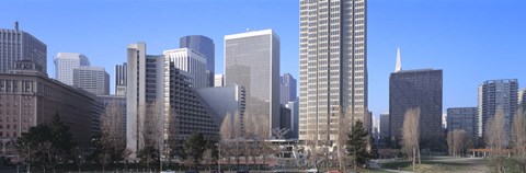 Framed San Francisco Skyscrapers Print