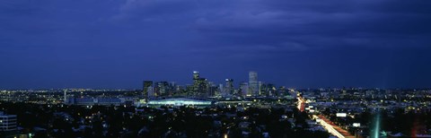 Framed High angle view of a city, Denver, Colorado Print
