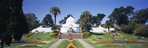 Framed Facade of a building, Conservatory of Flowers, Golden Gate Park, San Francisco, California, USA Print