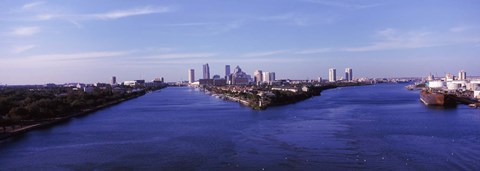 Framed Buildings in a city, Tampa, Hillsborough County, Florida, USA Print