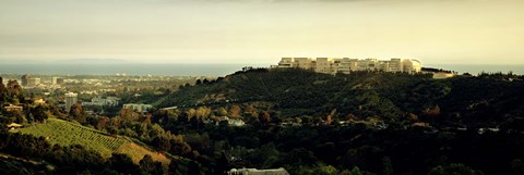 Framed High angle view of a city, Santa Monica, Los Angeles County, California, USA Print