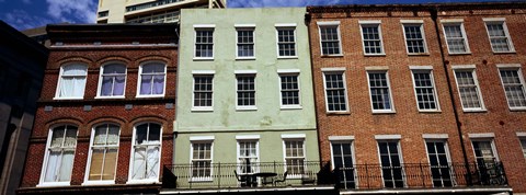 Framed Low angle view of buildings, Riverwalk Area, New Orleans, Louisiana, USA Print