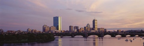 Framed Charles River, Back Bay, Boston, Massachusetts Print