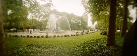 Framed Fountain in a park, Prospect Park, Brooklyn, New York City, New York State, USA Print