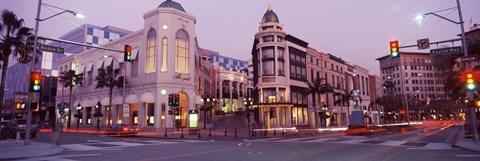 Framed Rodeo Drive, Beverly Hills, California Print